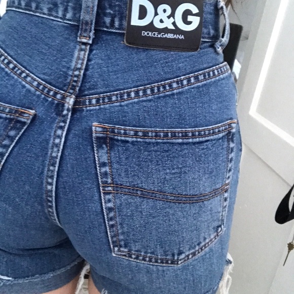 Dolce & Gabbana Pants - High waisted D&G denim shorts